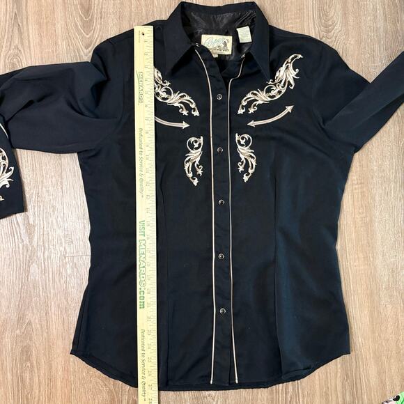 Roper Women’s Western Snap Shirt Horse Embroidery Cowboy - Picture 6 of 11